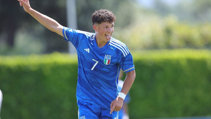 Simone Lontani, centrocampista del Milan Under 15