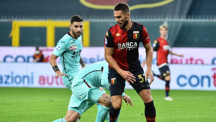 GENOA, ITALY - NOVEMBER 04: Marko Pjaca of Genoa CFC during the Serie A match between Genoa CFC and Torino FC at Stadio Luigi Ferraris on November 4, 2020 in Genoa, Italy. (Photo by Paolo Rattini/Getty Images)