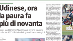 Messaggero Veneto: Udinese, ora la paura fa più di novanta