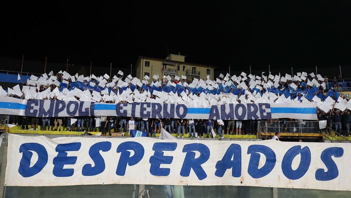 PISA, ITALY - SEPTEMBER 24: Fans of Empoli FC during the Serie B match between AC Pisa and Empoli at Arena Garibaldi on September 21, 2019 in Pisa, Italy. (Photo by Gabriele Maltinti/Getty Images) PISA, ITALY - SEPTEMBER 24: Fans of Empoli FC during the Serie B match between AC Pisa and Empoli at Arena Garibaldi on September 21, 2019 in Pisa, Italy. (Photo by Gabriele Maltinti/Getty Images)