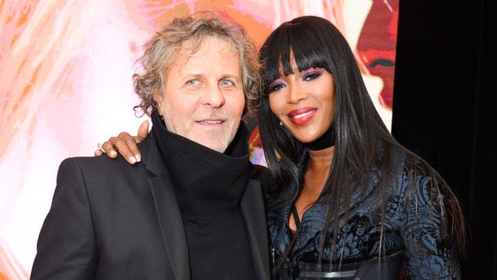 Rosso con Naomi Campbell (foto Google) 