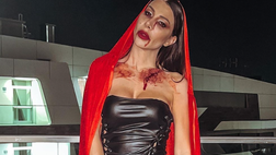 Enza De Cristofaro fa spaventare i social. Il look per Halloween di lady D’Ambrosio
