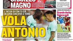 Edicola CdS – Vola Antonio, l’Inter di Conte già in cima con Juve e Toro