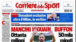 EDICOLA CDS – Mancini protagonista, ottanta milioni per l’Inter nel 2016