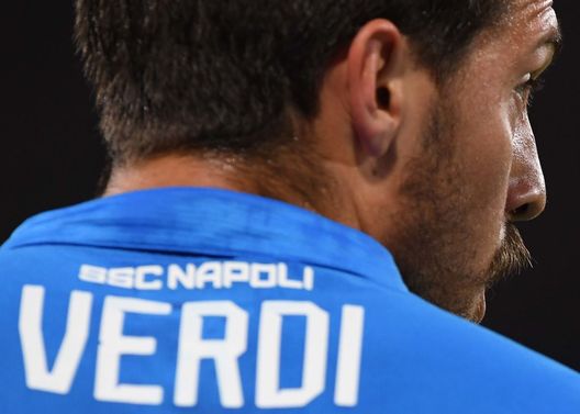  NAPLES, ITALY - MAY 05: Simone Verdi of Napoli during the Serie A match between SSC Napoli and Cagliari at Stadio San Paolo on May 5, 2019 in Naples, Italy. (Photo by SSC NAPOLI/SSC NAPOLI via Getty Images) 