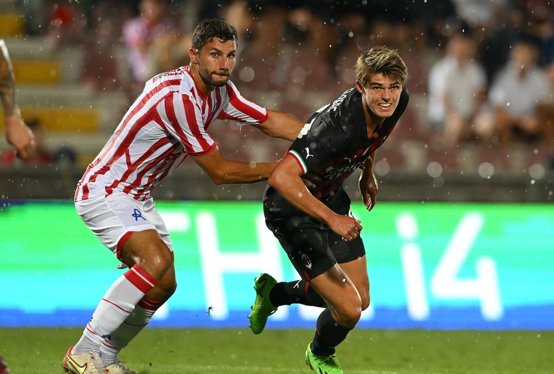 Charles De Ketelaere AC Milan amichevole Vicenza-Milan 1-6