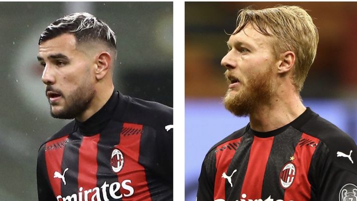 Theo Hernández e Simon Kjaer (difensori AC Milan) | AC Milan News (Getty Images) 
