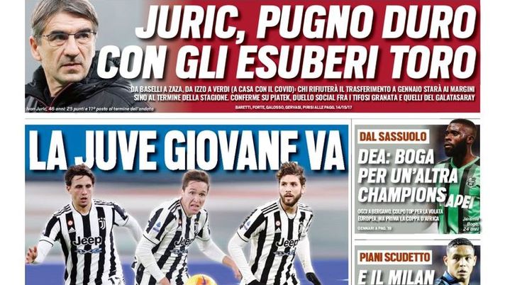 Prima Pagina, Tuttosport: “La Juve giovane va, il bomber viene!” Prima Pagina, Tuttosport: “La Juve giovane va, il bomber viene!” - immagine 1