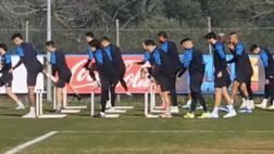 Il Napoli si allena per la sfida col Barcellona: la prima seduta diretta da Calzona