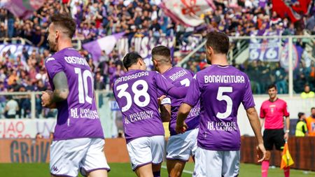 GERMOGLI PH: 8 APRILE 2023 FIRENZE STADIO ARTEMIO FRANCHI CAMPIONATO SERIE A FIORENTINA VS SPEZIA NELLA FOTO ESULTANZA FIORENTINA GOL BIRAGHI