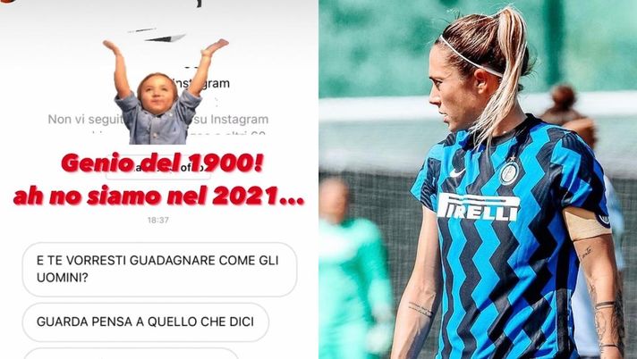 &#8220;Già tanto che vi paghino per giocare a calcio&#8221;, Regina Baresi risponde agli insulti 