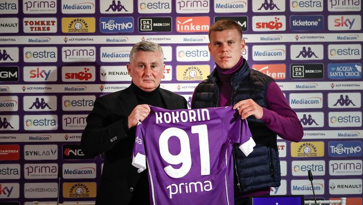 Firenze, conferenza stampa di presentazione di Aleksandr Kokorin 2021 01 27 © Lorenzo Berti/Massimo Sestini 