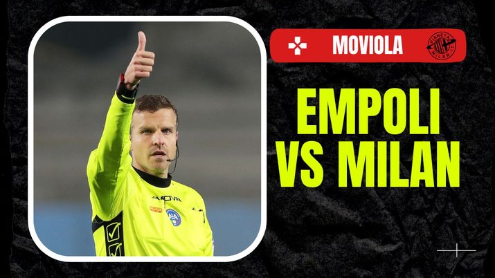 Moviola Empoli-Milan Serie A 2023-2024 arbitro La Penna