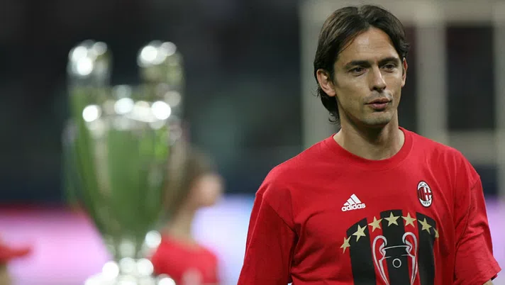 Filippo Inzaghi alla festa Champions League con il Milan nel 2007 (credtis: Getty Images)