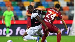 Udinese-Roma, bianconeri spreconi ai giallorossi basta il tiro da fuori di Pedro