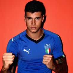 Pietro Pellegri, attuale attaccante dell'AC Milan e della Nazionale italiana. Ex Genoa, in prestito dal Monaco (Getty Images) Pietro Pellegri