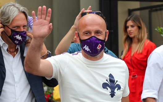  GERMOGLI PH 15 LUGLIO 2021 FIRENZE PIAZZALE MICHELANGELO LA LOGGIA PRESENTAZIONE DEL NUOVO ALLENATORE DELLA FIORENTINA VINCENZO ITALIANO NELLA FOTO 