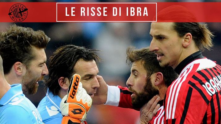 Zlatan Ibrahimovic (attaccante AC Milan), qui espulso per uno schiaffo a Salvatore Aronica durante Milan-Napoli 0-0 (Serie A 2011-2012) | News (Getty Images) 