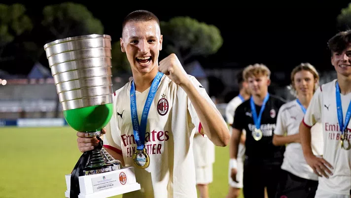 Francesco Camarda, attaccante del Milan Under-15