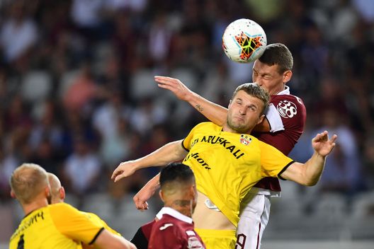 TURIN, ITALY - AUGUST 08: Andrea Belotti (R) of Torino FC scores the opening goal during the UEFA Europa League Third Qualifying Round First Leg fixture between Torino FC and FC Shakhtyorat at Olimpico Stadium on August 8, 2019 in Turin, Italy. (Photo by Valerio Pennicino/Getty Images) TURIN, ITALY - AUGUST 08: Andrea Belotti (R) of Torino FC scores the opening goal during the UEFA Europa League Third Qualifying Round First Leg fixture between Torino FC and FC Shakhtyorat at Olimpico Stadium on August 8, 2019 in Turin, Italy. (Photo by Valerio Pennicino/Getty Images)