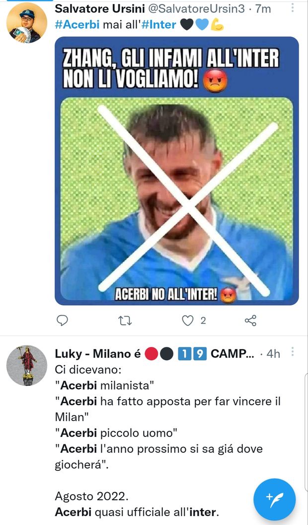 Arde la brace del derby sotto la cenere di Acerbi: i tifosi interisti e Lazio-Milan…- immagine 3