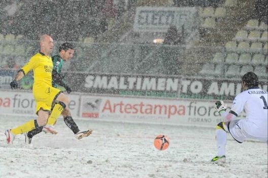 Il derby innevato del dicembre 2012 Sassuolo e Modena: la Coppa Italia regala ai tifosi il derby emiliano- immagine 2