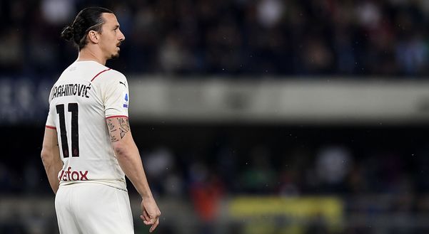 Zlatan Ibrahimovic (attaccante AC Milan) qui durante Verona-Milan 1-3 (Serie A 2021-2022) | News (Getty Images) Zlatan Ibrahimovic AC Milan Verona-Milan 1-3 Serie A 2021-2022
