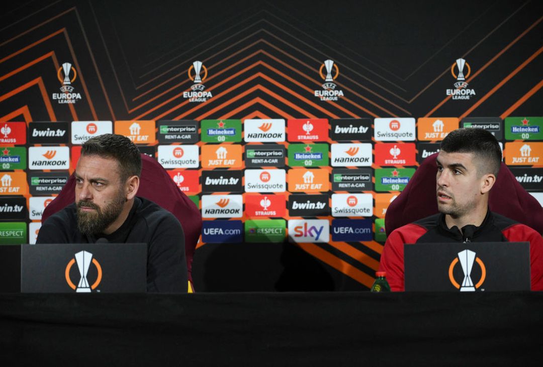 Roma-Brighton, la conferenza stampa di De Rossi e Mancini – FOTO GALLERY- immagine 1
