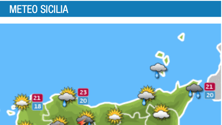 Meteo, Palermo: pioggia e schiarite, le previsioni di lunedì 25 ottobre meteo