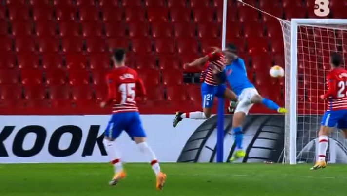 Granada-Napoli, gli spagnoli in vantaggio per 1 a 0! 