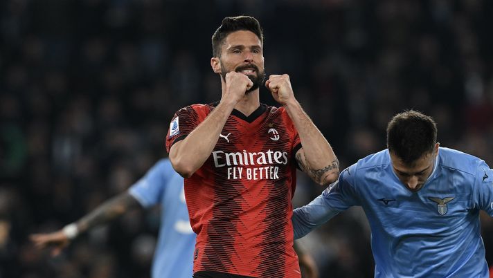 Olivier Giroud AC Milan Lazio-Milan 0-1 Serie A 2023-2024