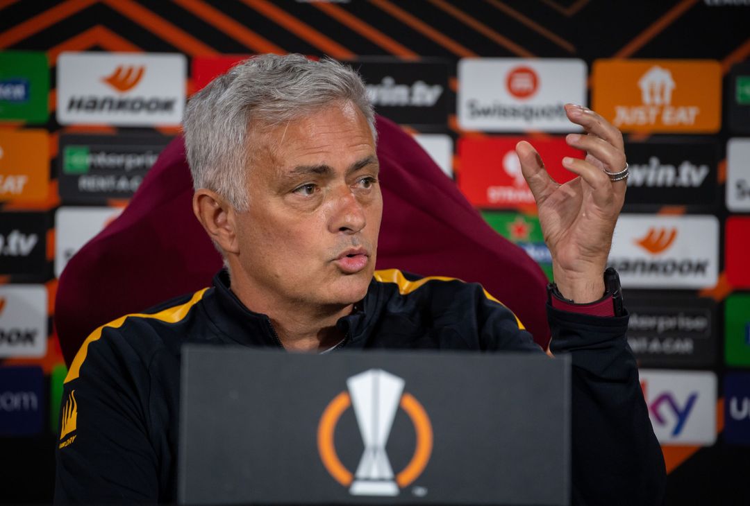 Roma, la conferenza stampa di Mourinho e Spinazzola – FOTO GALLERY - immagine 16