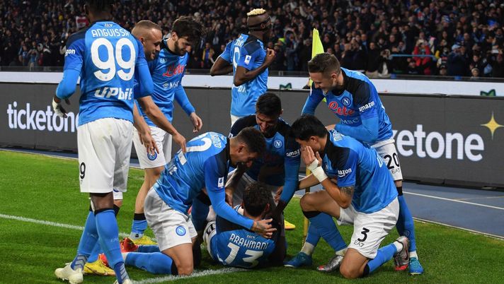 (Photo by SSC NAPOLI/SSC NAPOLI via Getty Images) scudetto napoli juve