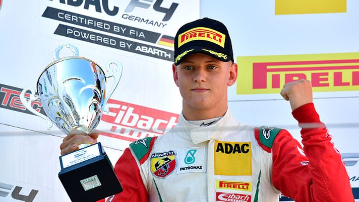 NUERBURG, GERMANY - AUGUST 07: Mick Schumacher, 17 year-old and son of former Formula 1 driver Michael Schumacher, finishes in second place during the third race in the Formula 4 ADAC GT Masters at Nuerburgring on August 7, 2016 in Nuerburg, Germany. (Photo by Alexander Koerner/Bongarts/Getty Images) NUERBURG, GERMANY - AUGUST 07: Mick Schumacher, 17 year-old and son of former Formula 1 driver Michael Schumacher, finishes in second place during the third race in the Formula 4 ADAC GT Masters at Nuerburgring on August 7, 2016 in Nuerburg, Germany. (Photo by Alexander Koerner/Bongarts/Getty Images)