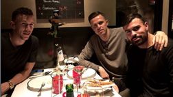SOCIAL / Inter, Perisic cena in compagnia: il croato al ristorante con Petagna e Ilicic