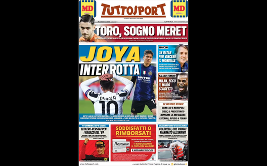 Prima Pagina, Tuttosport: “In Qatar per vincere il Mondiale” Prima Pagina