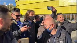 VIDEO Villarreal-Juventus, selfie dei tifosi bianconeri con Nedved ed Arrivabene