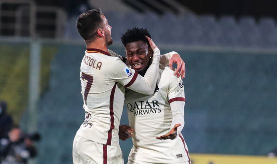  GERMOGLI PH 3 MARZO 2021 FIRENZE STADIO ARTEMIO FRANCHI CAMPIONATO DI SERIE A FIORENTINA VS ROMA NELLA FOTO ESULTANZA VITTORIA ROMA 