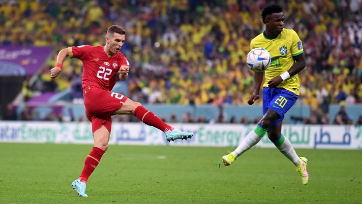 Qatar 2022, Ilic e Lazovic in campo in Brasile-Serbia - immagine 1