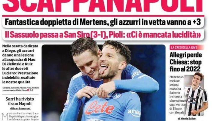 IL NAPOLI SUI MEDIA – Le prime pagine dei giornali di oggi 29 NOVEMBRE IL NAPOLI SUI MEDIA – Le prime pagine dei giornali di oggi 29 NOVEMBRE - immagine 1
