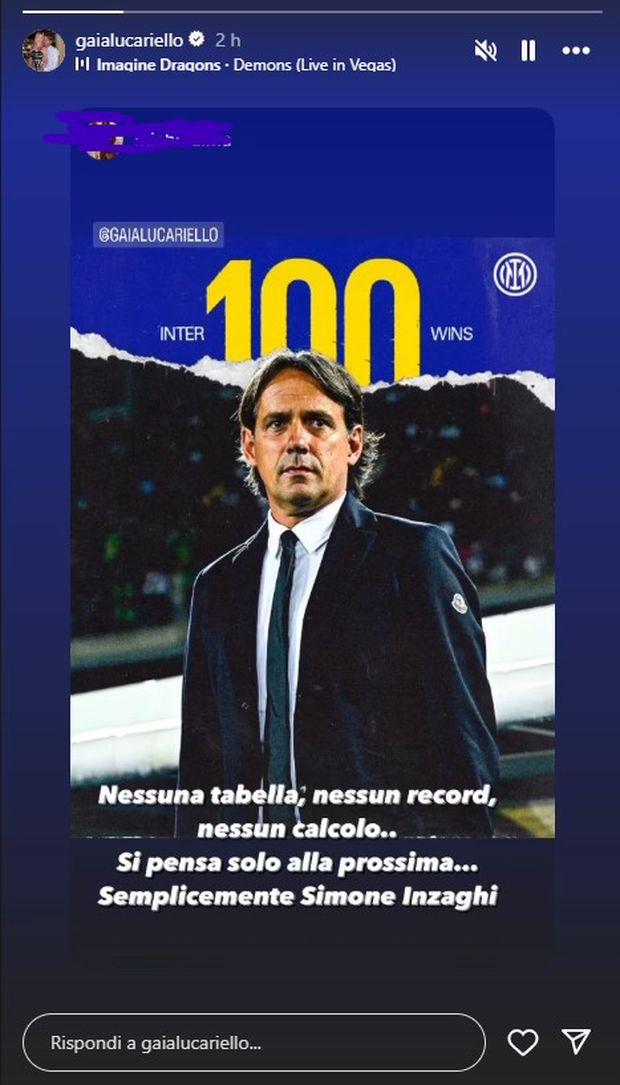 “Nessuna tabella o record, una gara alla volta”, la moglie di Inzaghi condivide il post- immagine 3