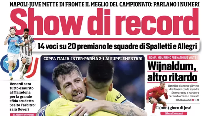 IL NAPOLI SUI MEDIA – Le prime pagine dei giornali di oggi 11 gennaio 2023 IL NAPOLI SUI MEDIA – Le prime pagine dei giornali di oggi 11 gennaio 2023 - immagine 1