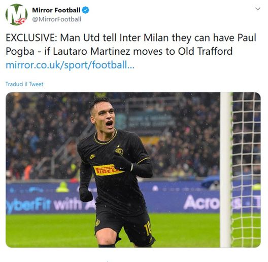 Il Mirror su Pogba Il Mirror su Pogba