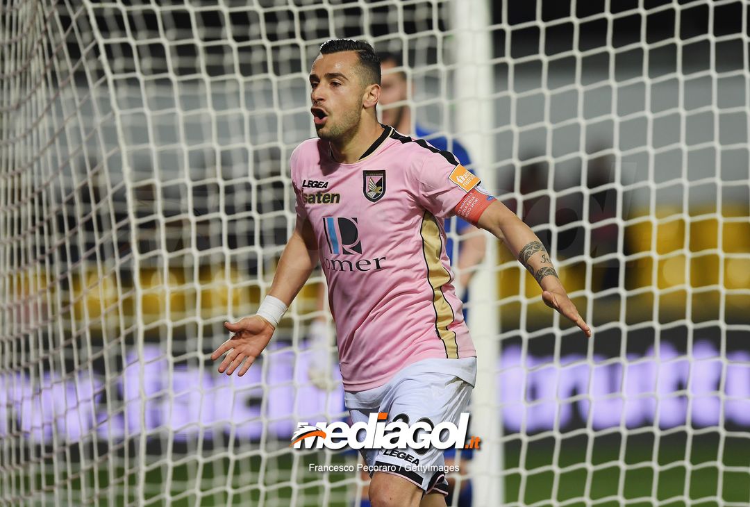  during the Serie B match between Benevento and Carpi FC at Stadio Ciro Vigorito on April 14, 2019 in Benevento, Italy. 