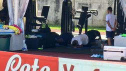 FOTO Ritiro Dimaro day 10, allenamento in palestra per gli azzurri