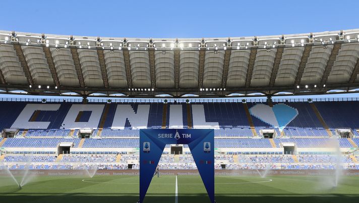 ROME, ITALY - JULY 11:  A general view of the Stadio Olimpico ahead of the Serie A match between SS Lazio and US Sassuolo at Stadio Olimpico on July 11, 2020 in Rome, Italy.  (Photo by Paolo Bruno/Getty Images) 