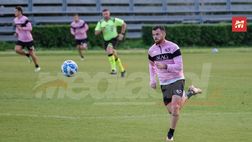Palermo, verso il Frosinone: lavoro tattico per la squadra di Corini. Brunori…