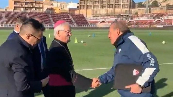 La visita pastorale al Trapani e gli auspici del tecnico Castori... 