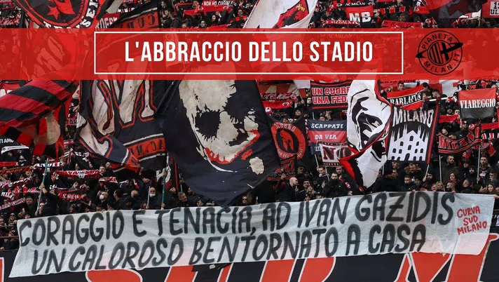 Gazidis Curva Sud Milano Milan-Sassuolo Serie A 2021-2022