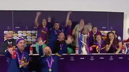 VIDEO Barcellona Women, trionfo in Champions League: l’esultanza in sala stampa